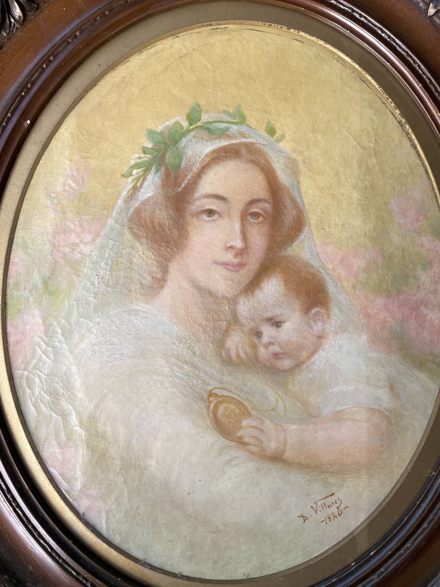 Brazil Maternity Scene By Décio Villares (1851-1931) Painting 1920-photo-2