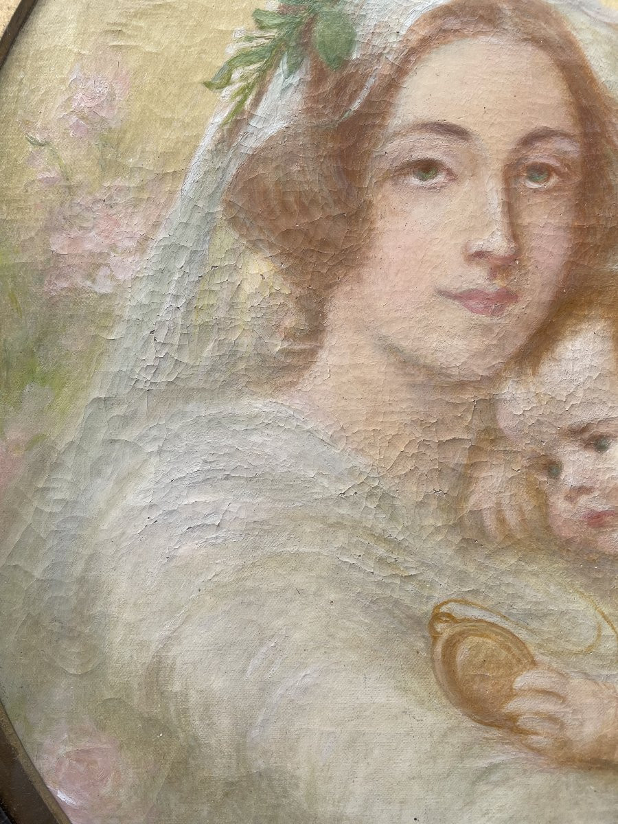 Brazil Maternity Scene By Décio Villares (1851-1931) Painting 1920-photo-4