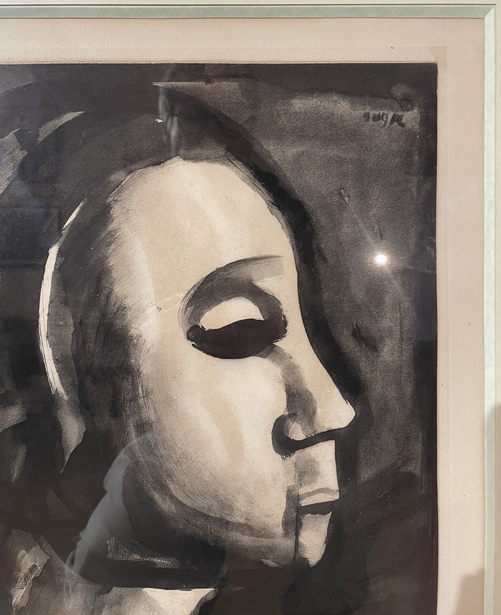Georges Rouault - Dame du Haut-Quartier...(planche de la série Miserere) Portrait de femme-photo-2