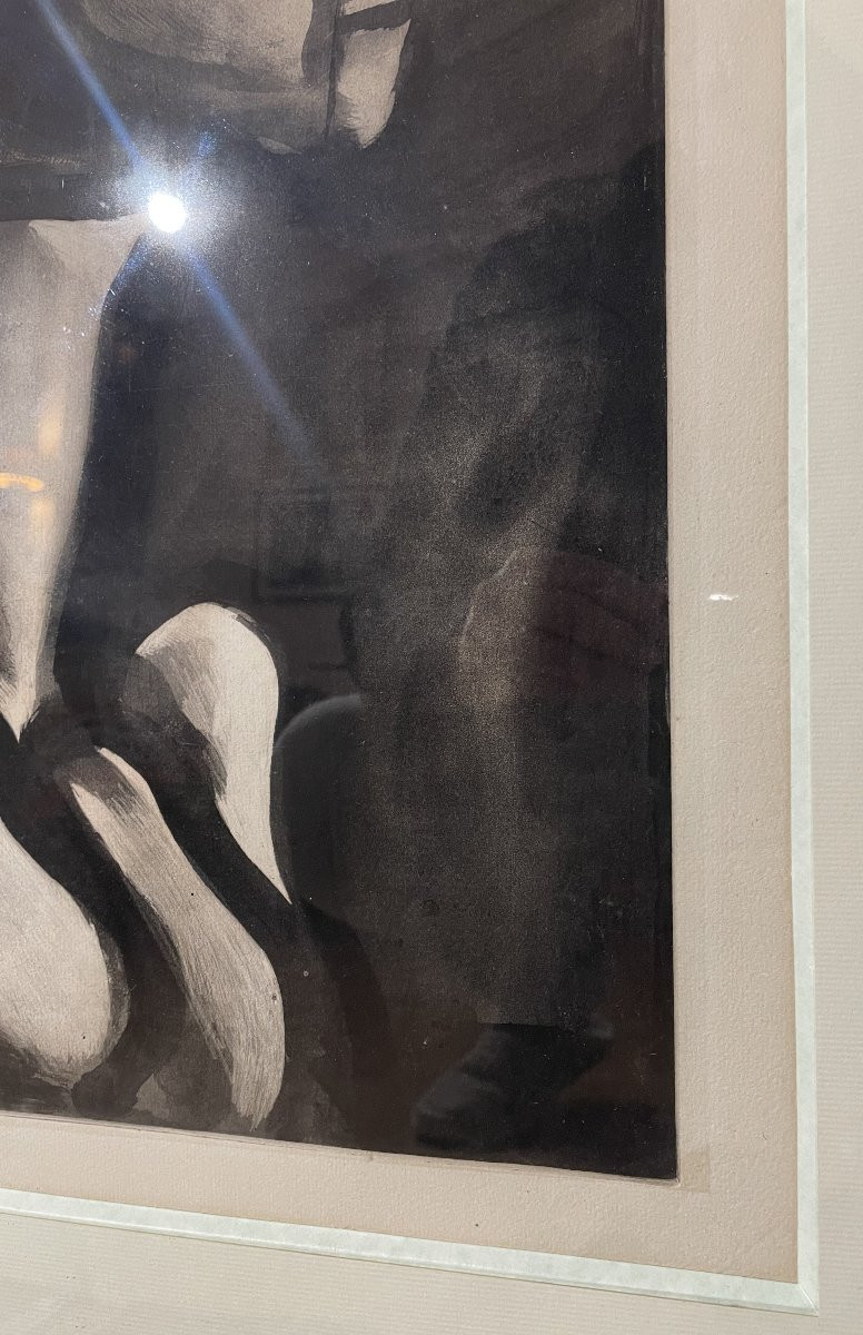 Georges Rouault - Dame du Haut-Quartier...(planche de la série Miserere) Portrait de femme-photo-3