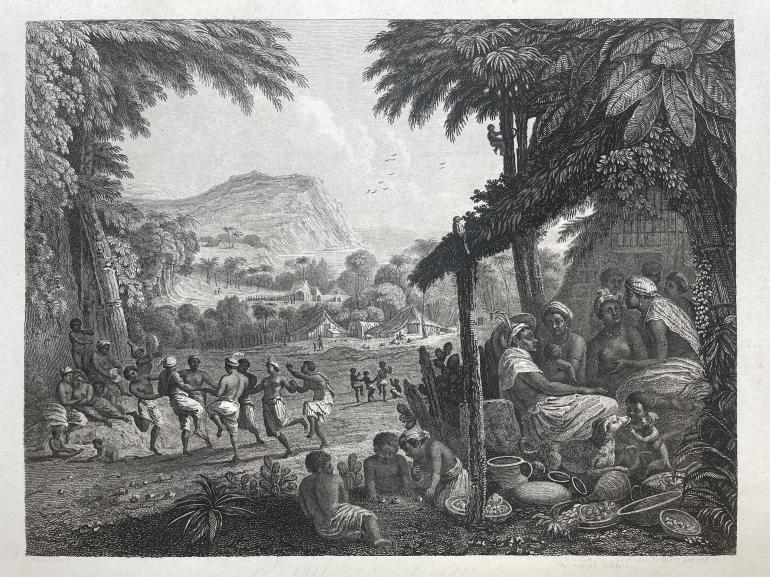 Nicolas Colibert (1750 - 1806), The Wedding Of The Negroes, Etching And Dotted Engraving, 1795