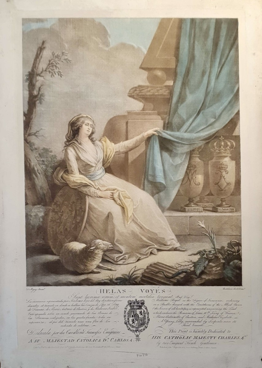 Marie-Thérèse de France dévoilant les urnes de Louis XVI et Marie-Antoinette-photo-2