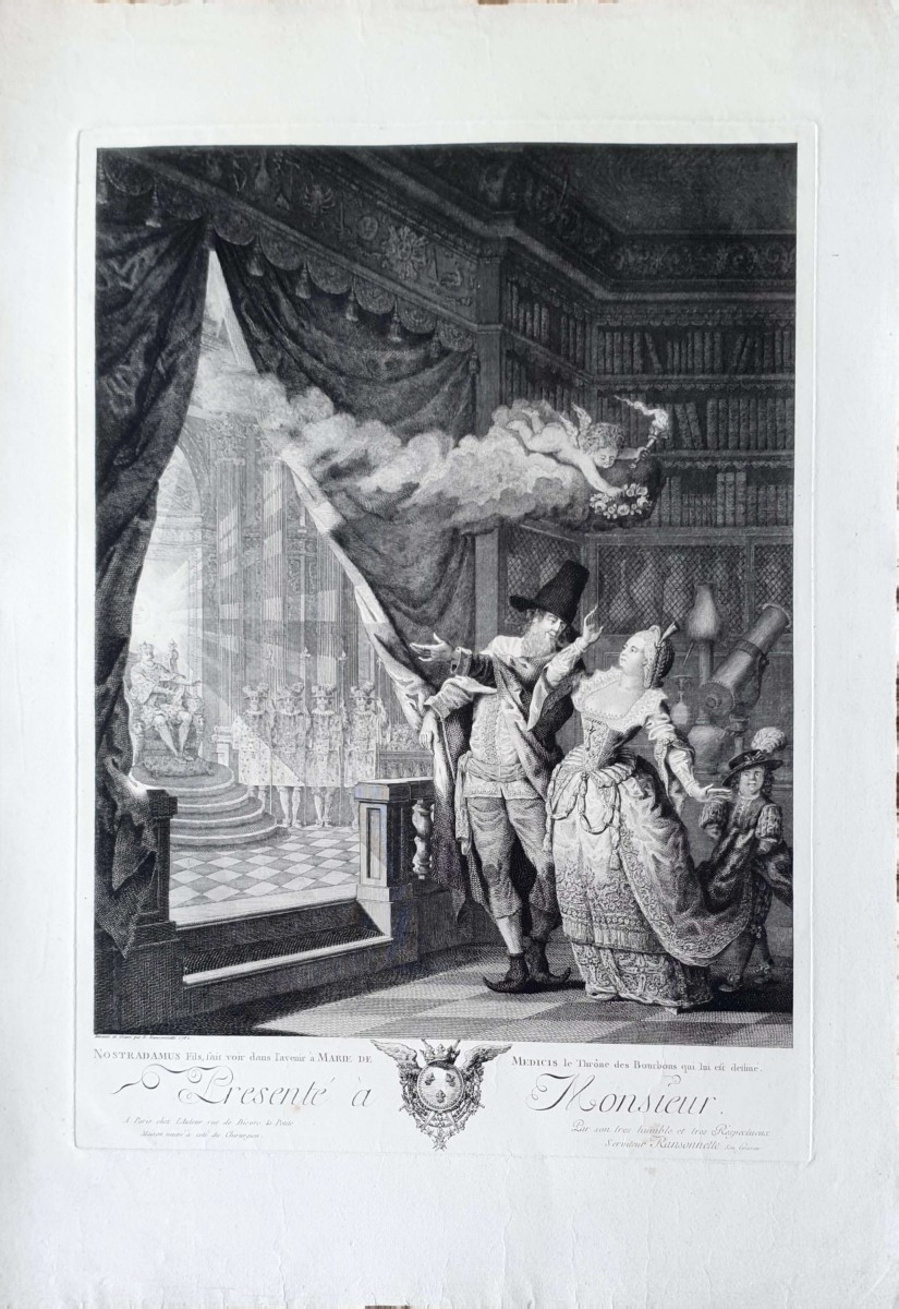 Nostradamus Fils Showing Marie De Médicis The Future By Ransonette-photo-2