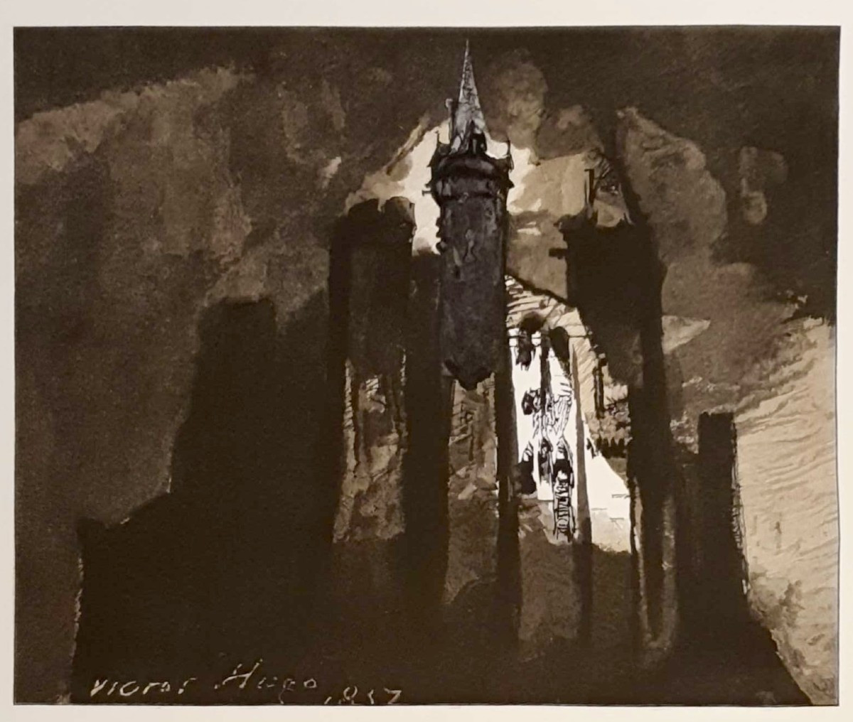 Georges Aubert, After Victor Hugo, The Castle During The Storm