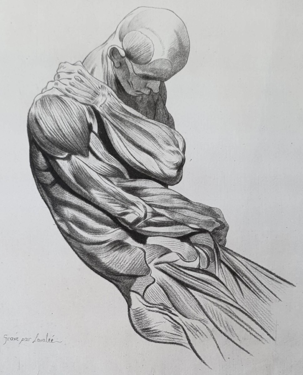 Jean-jacques Lagrenée, A Stooped Man, Holding His Shoulder