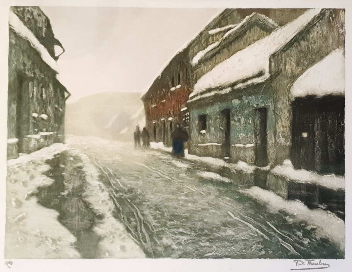 Frits Thaulow, Rue enneigé