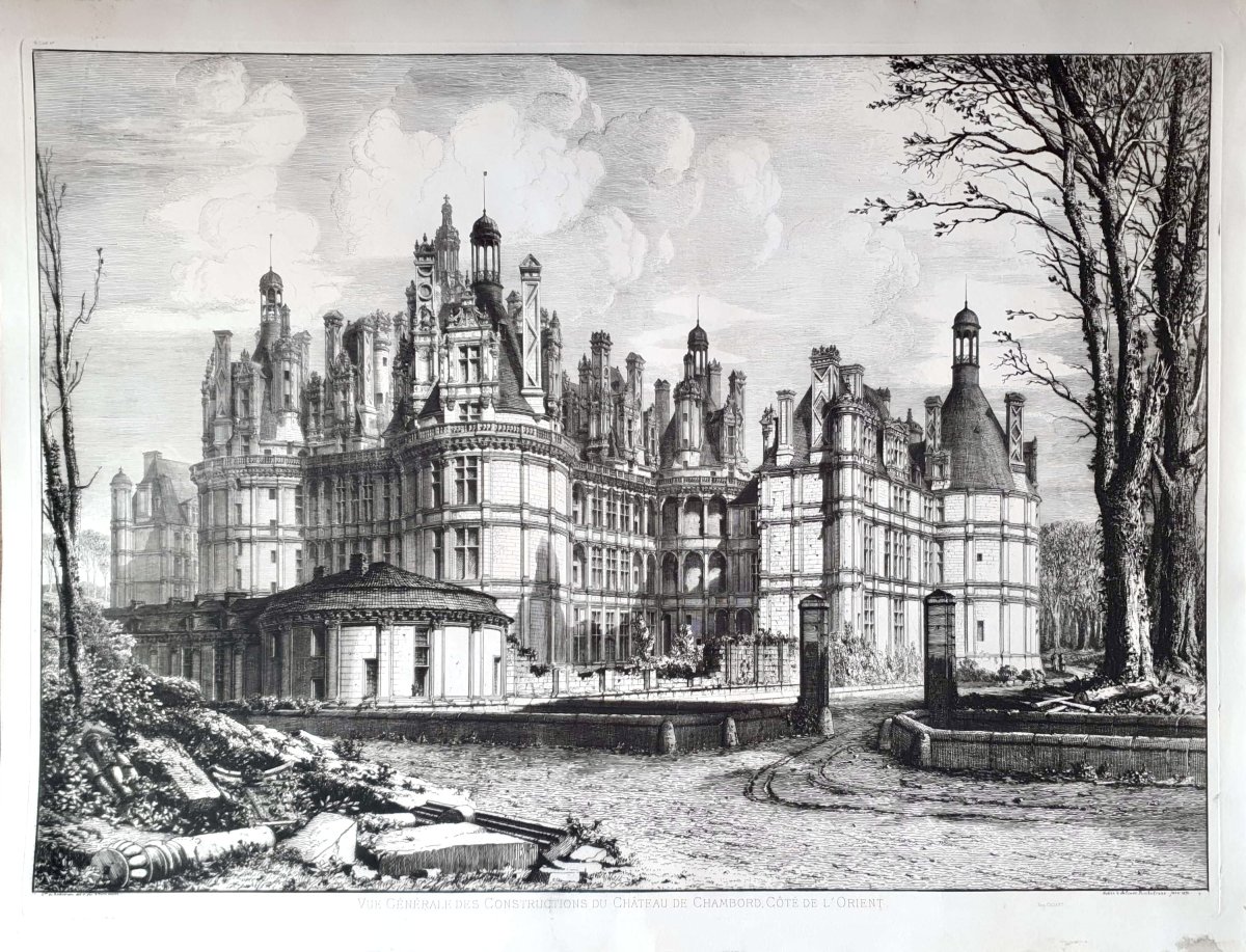 Octave de Rochebrune, Vue générale des Constructions du Château de Chambord, côté de l’Orient-photo-2
