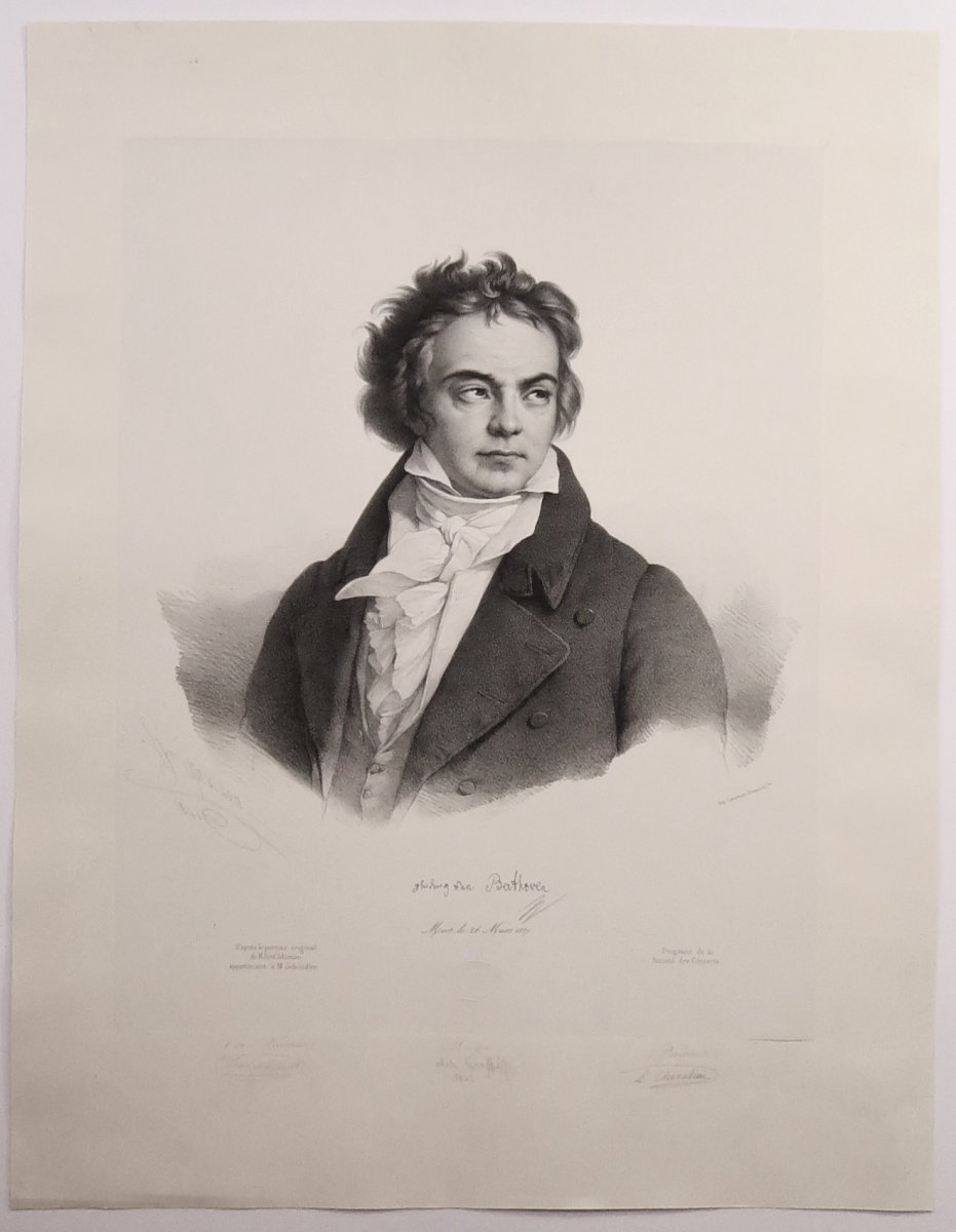 Grevedon,  Beethoven, Lithographie 1841-photo-2