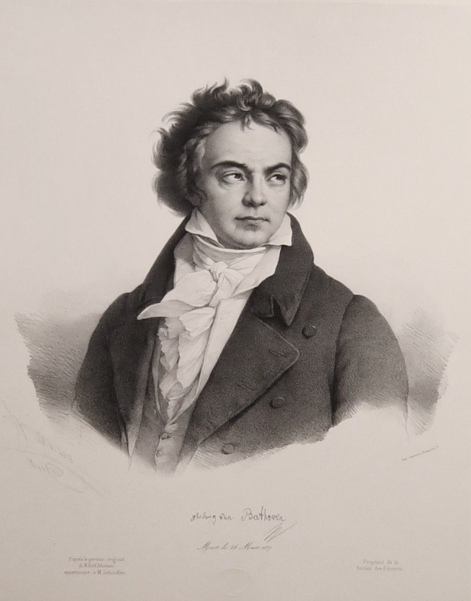 Grevedon,  Beethoven, Lithographie 1841