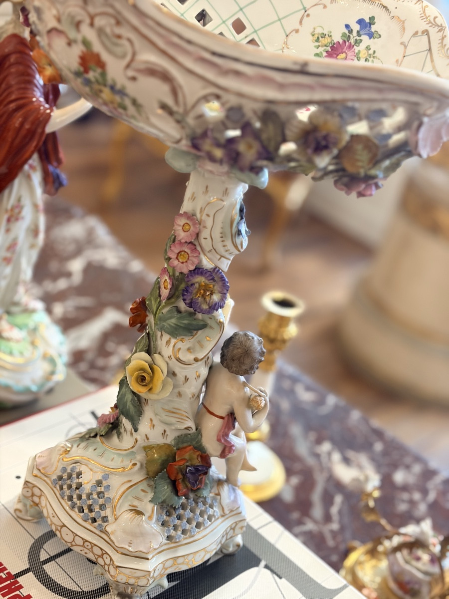 Coupe En Porcelaine DRESDEN-photo-4