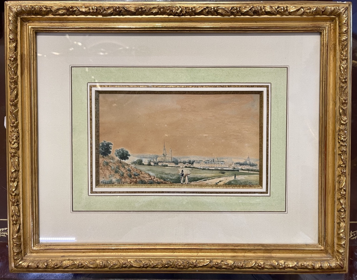 Aquarelle signée Bellangé