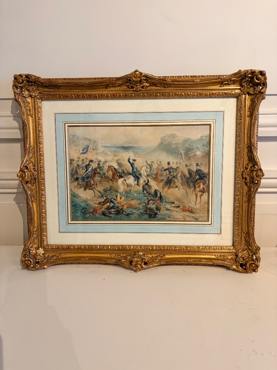 "the Skirmish Of The Hussars Of Death"—battle Scene