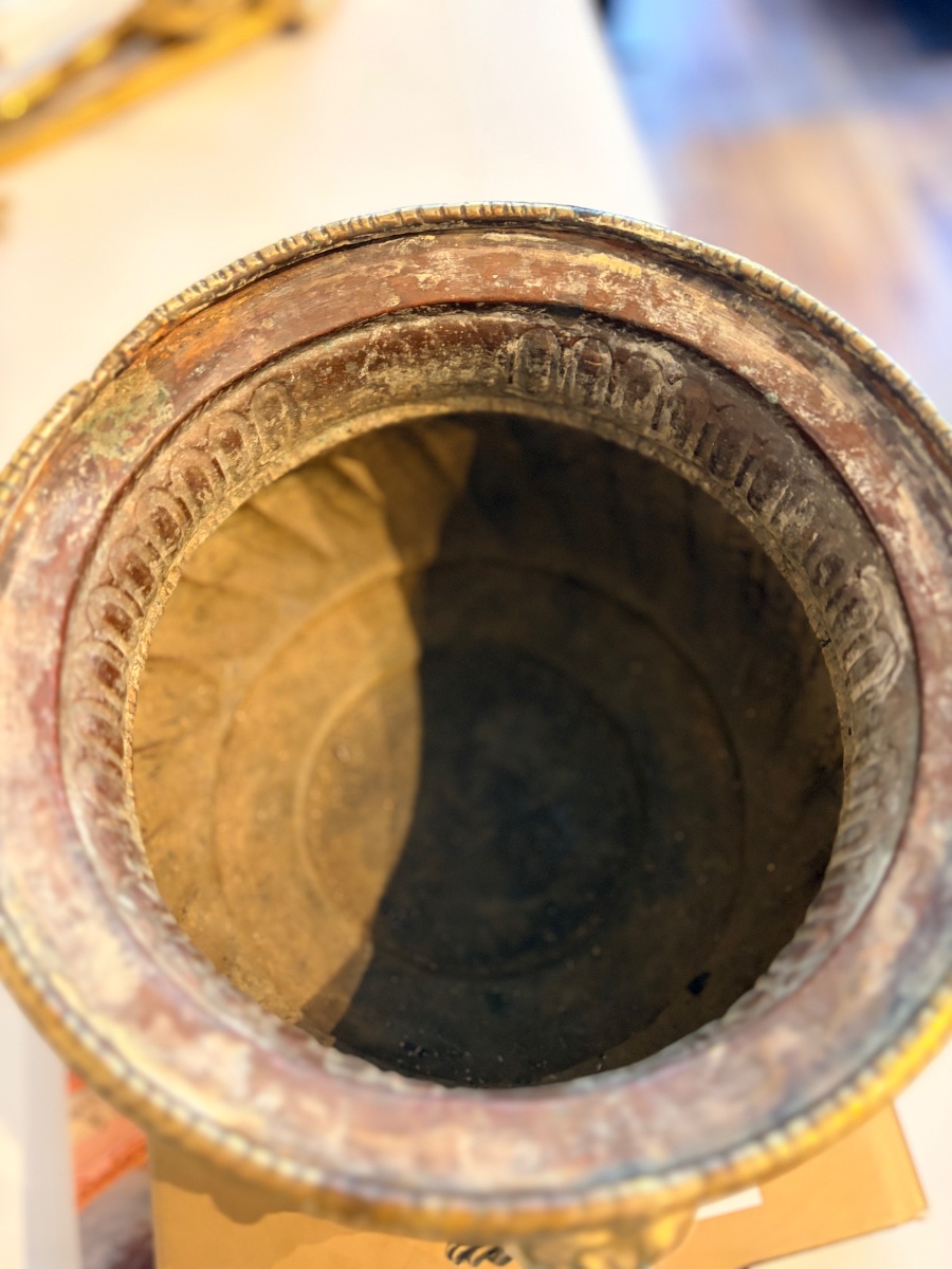 Gilded Bronze Planter-photo-4