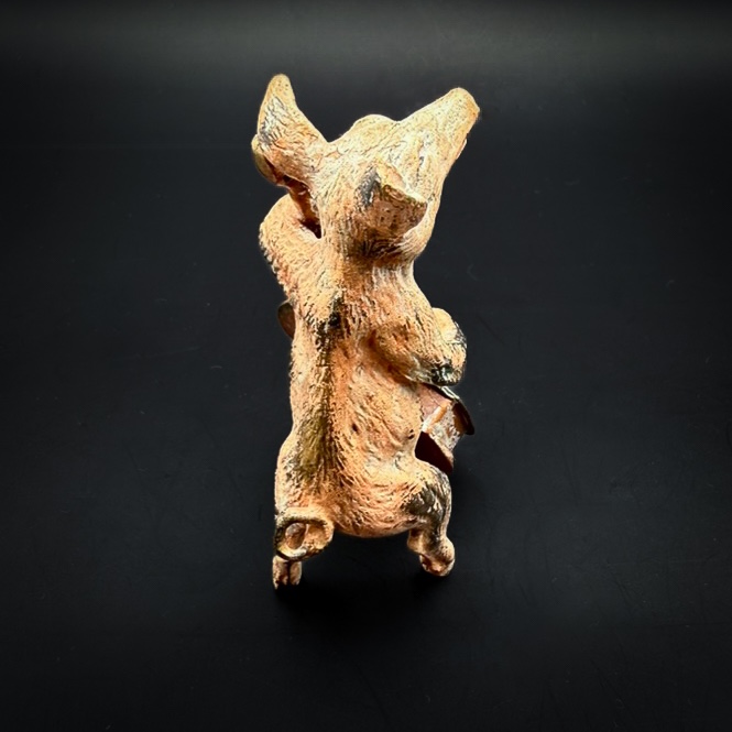 Cochon à La Contrebasse – Bronze De Vienne Fin XIXe / Début XXe Siècle - Atelier Bergmann-photo-2