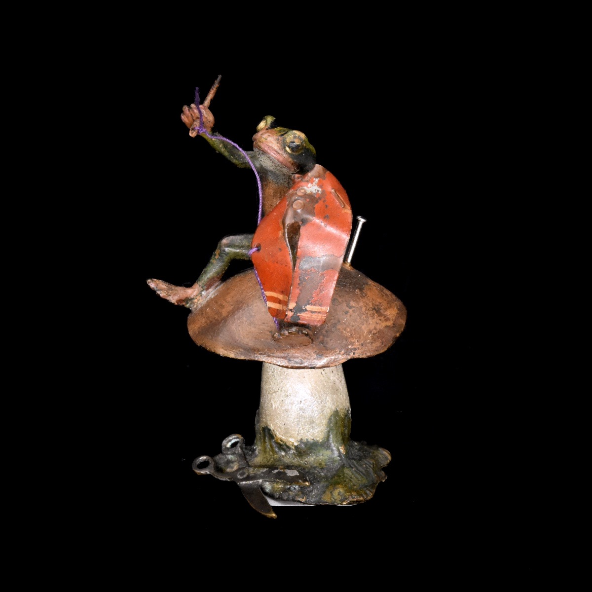 Grenouille &agrave; la couture &ndash; Bronze de Vienne fin XIXe / d&eacute;but XXe si&egrave;cle - Atelier Bergmann-photo-2