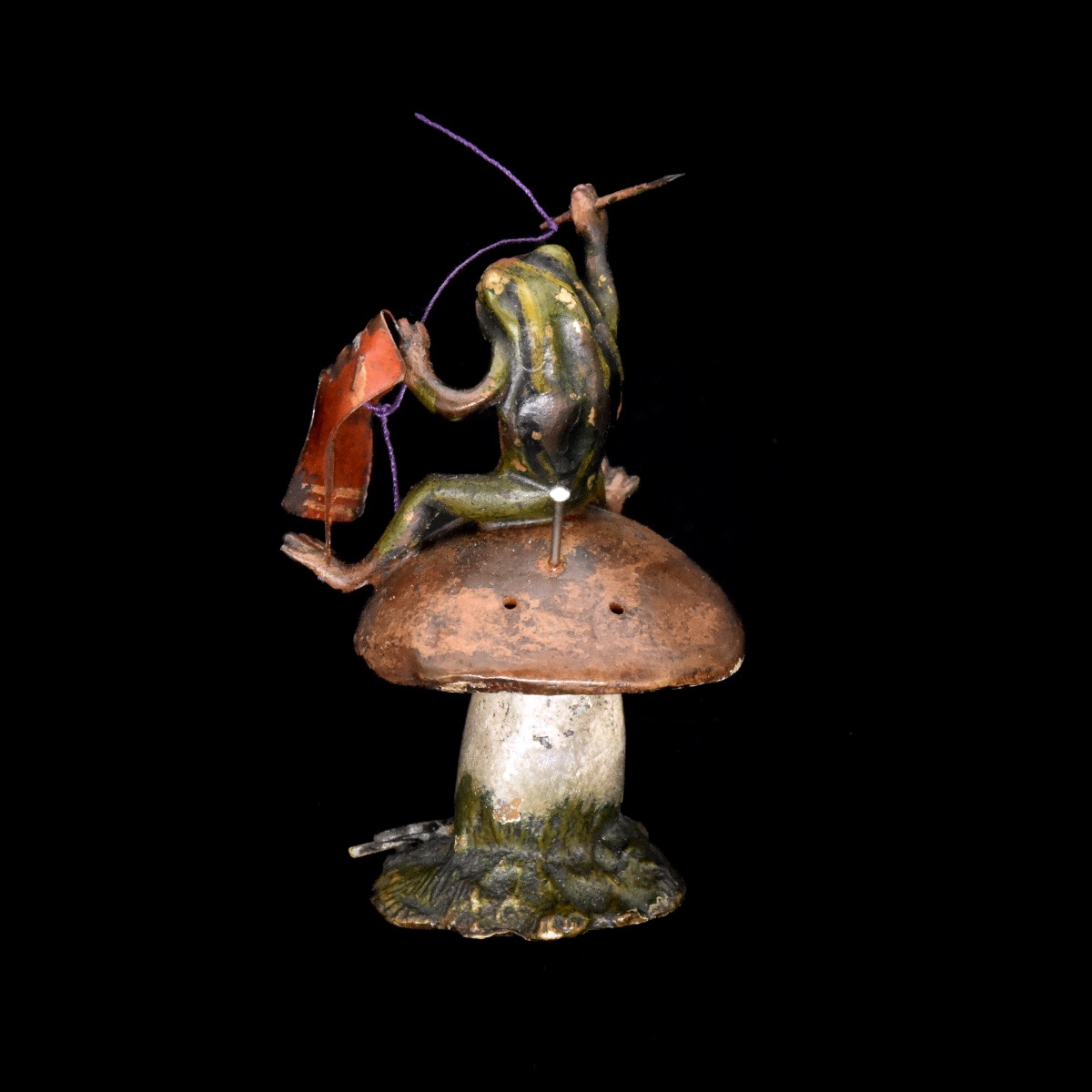 Grenouille &agrave; la couture &ndash; Bronze de Vienne fin XIXe / d&eacute;but XXe si&egrave;cle - Atelier Bergmann-photo-3