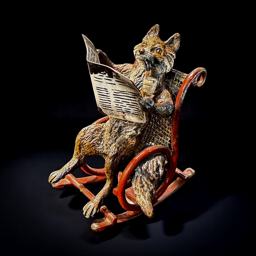 Renard à la chaise à bascule – Bronze de Vienne fin XIXe / début XXe siècle - Atelier Bergmann