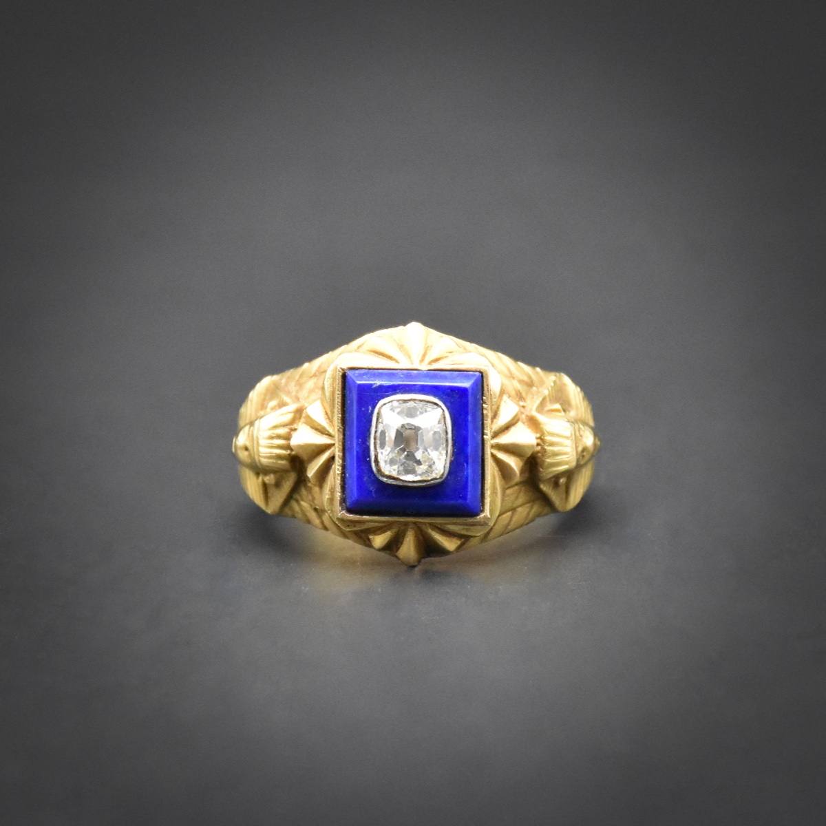Egyptomania Ring - Work From The Second Half Of The 19th Century-photo-2