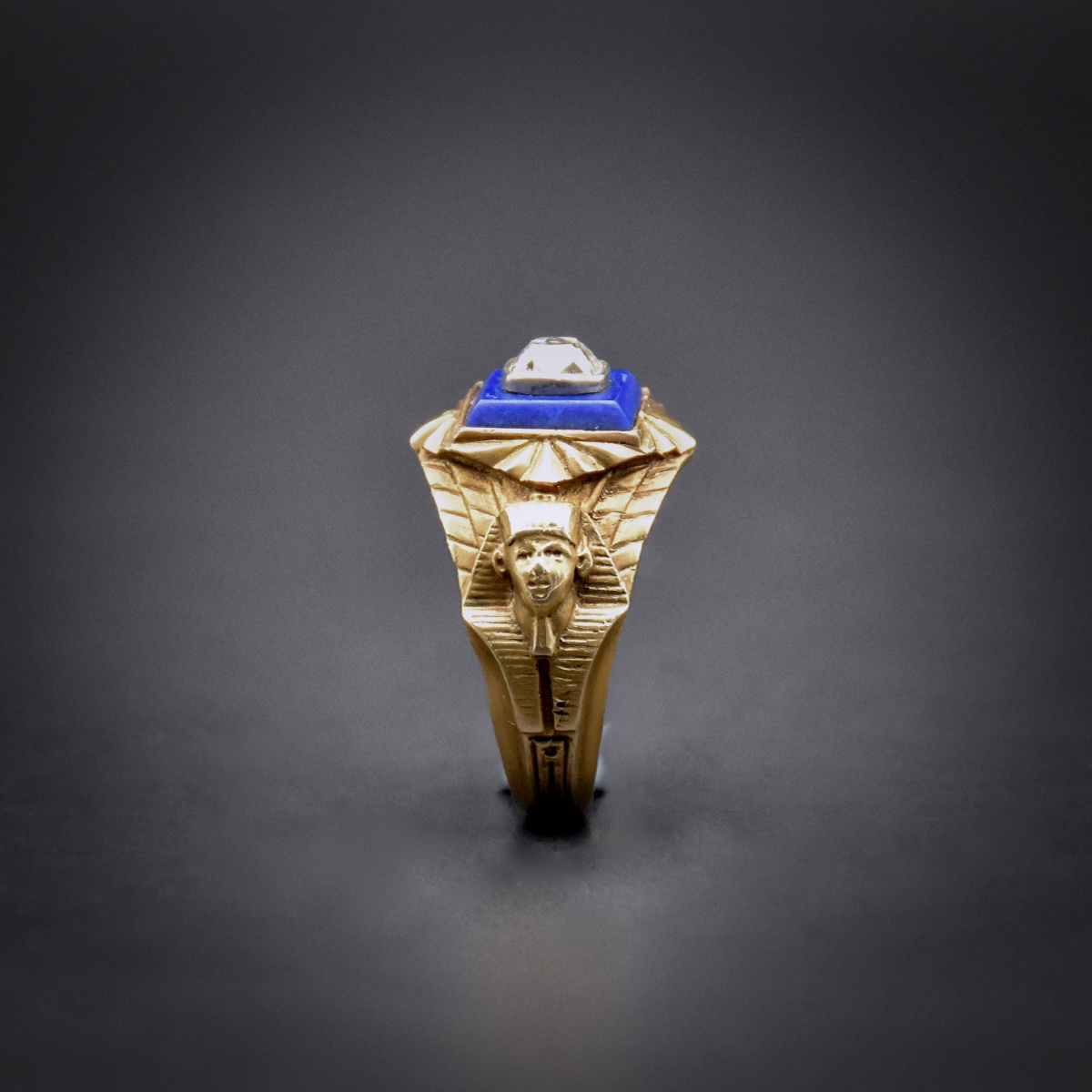 Egyptomania Ring - Work From The Second Half Of The 19th Century-photo-1