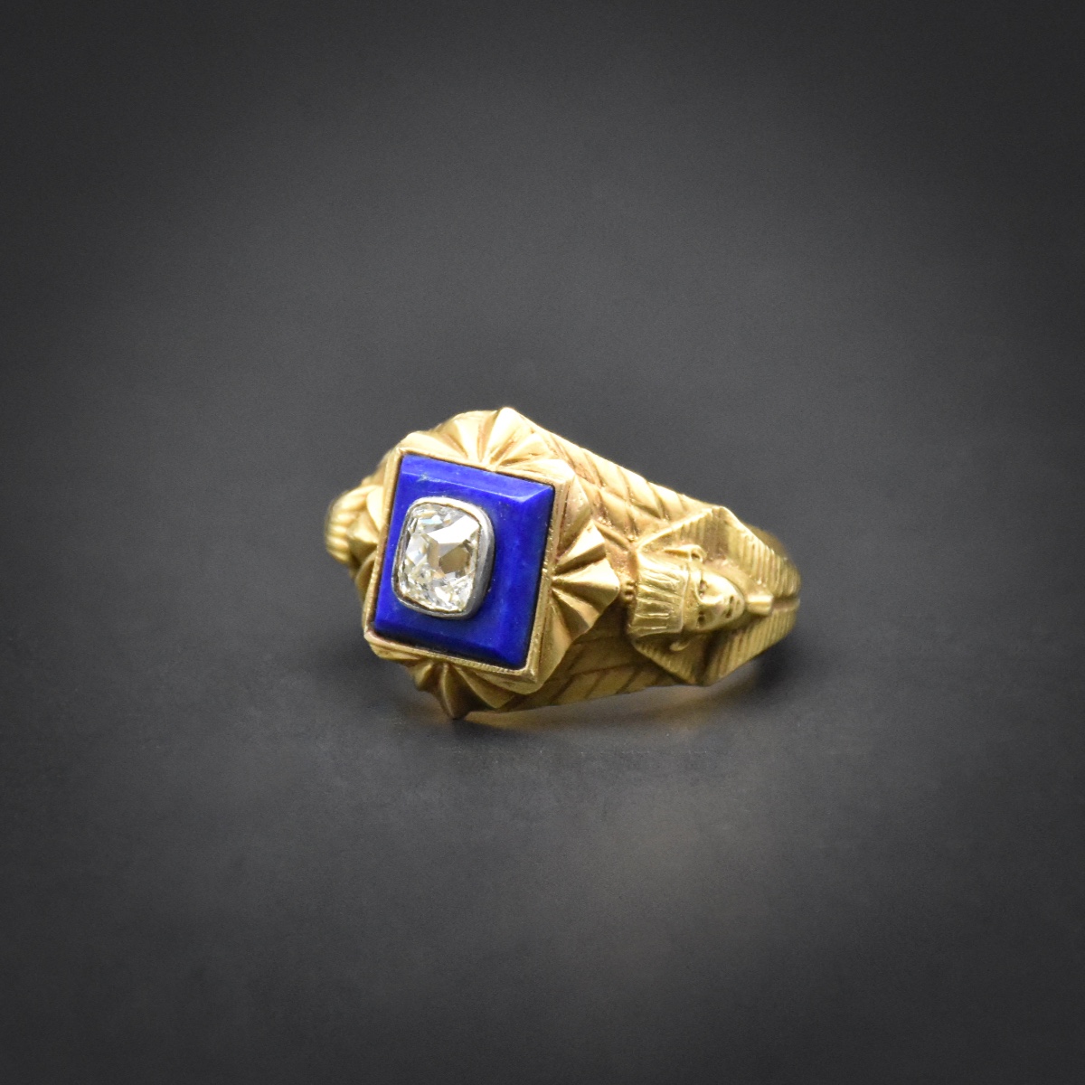 Egyptomania Ring - Work From The Second Half Of The 19th Century