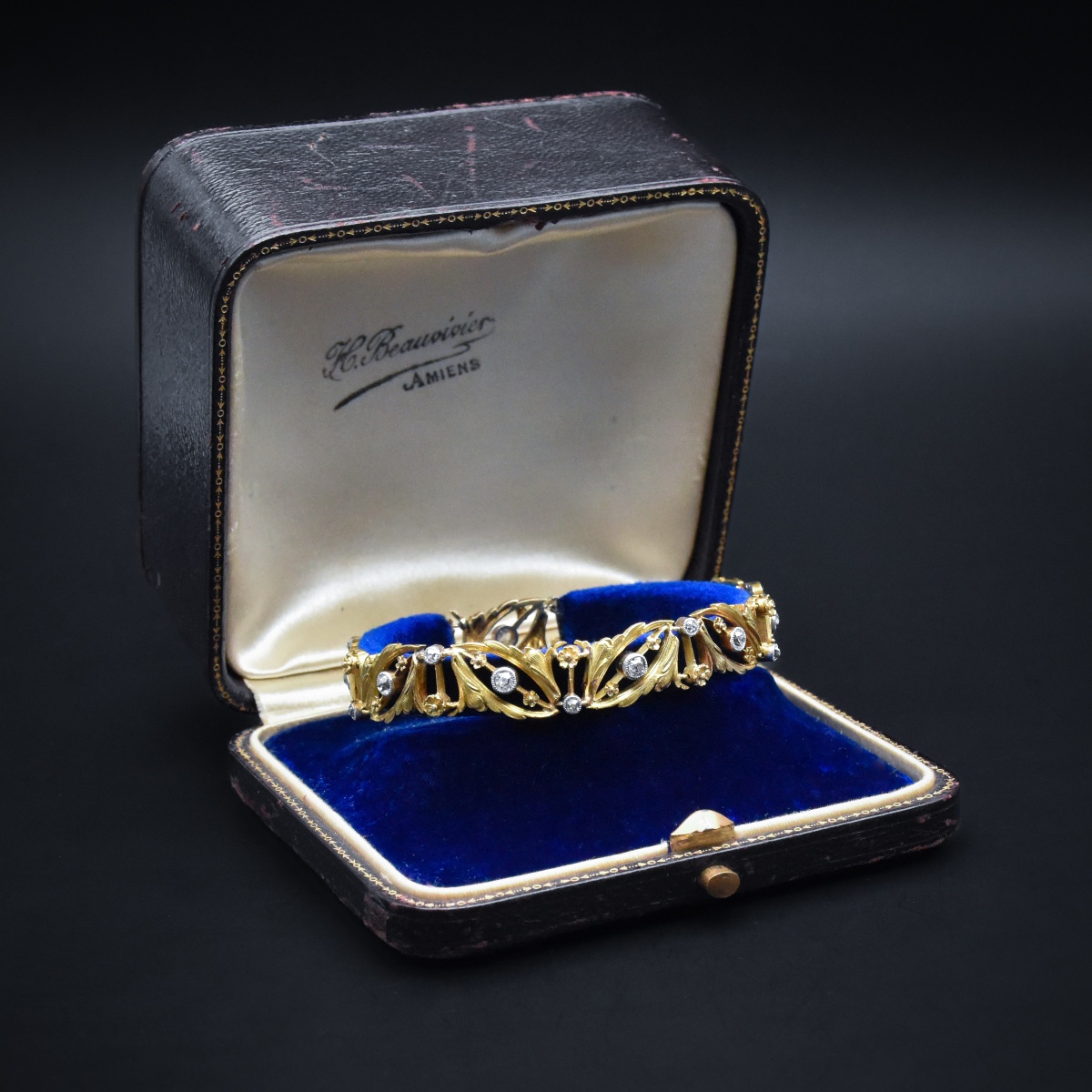 Gold And Diamond Bracelet, Work Circa 1900