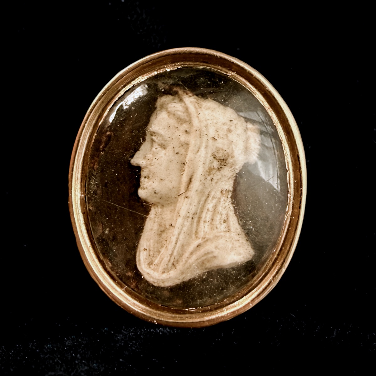 Bague souvenir à l’imitation du camée, Comtesse de Portland - Travail anglais-photo-1
