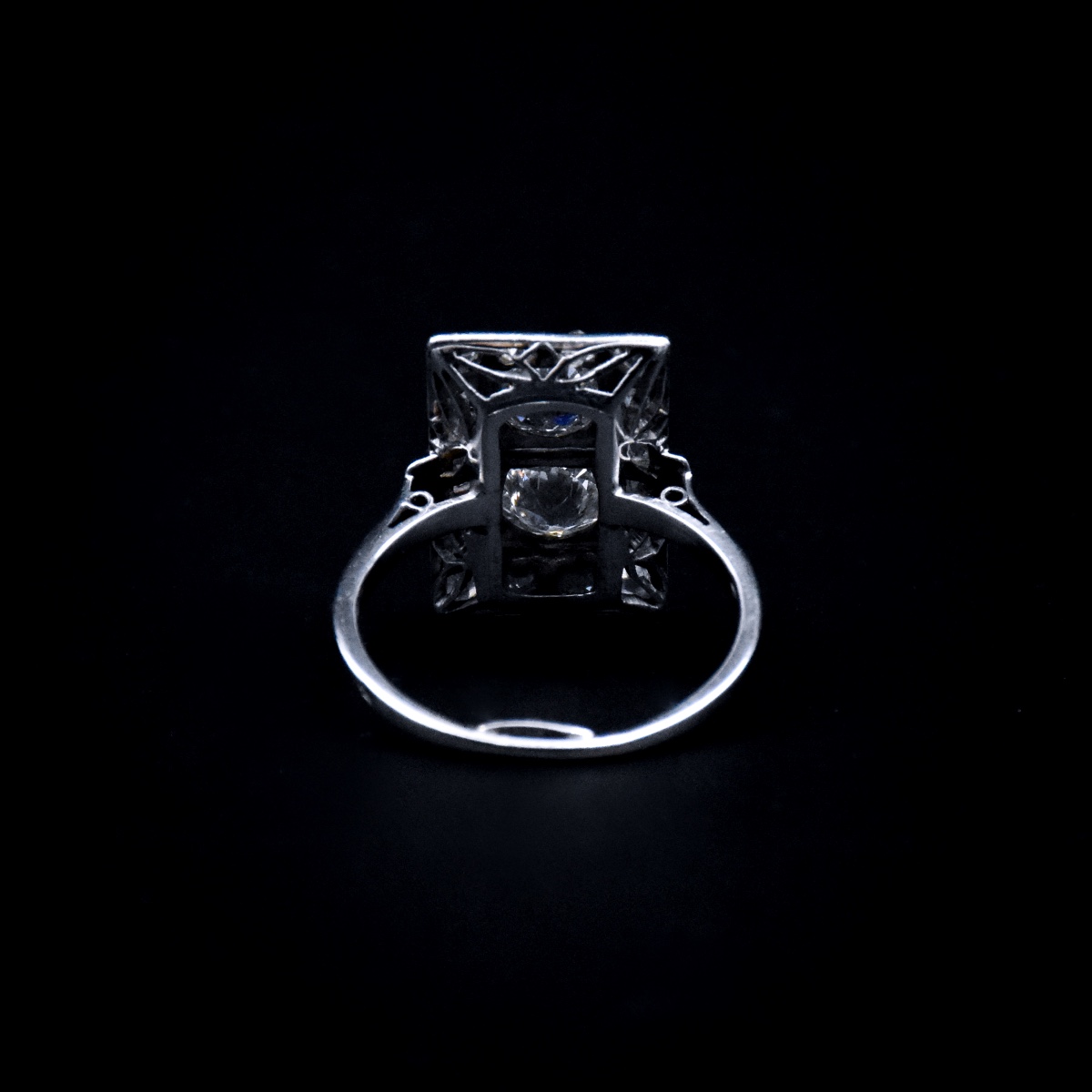 Bague Art Déco en diamants - Travail français vers 1930-photo-2