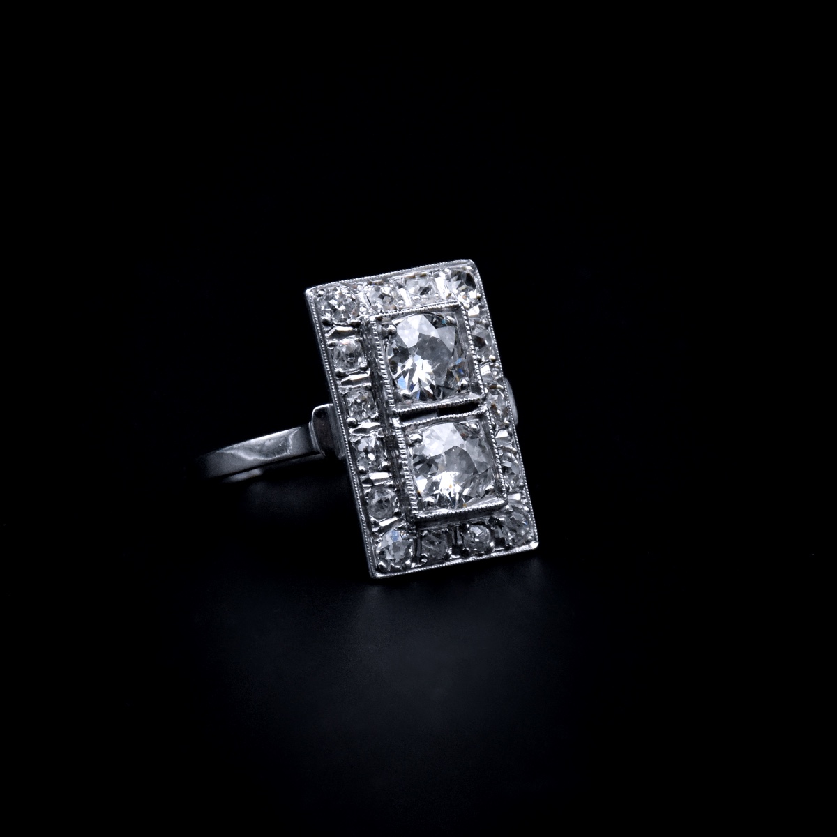 Bague Art Déco en diamants - Travail français vers 1930