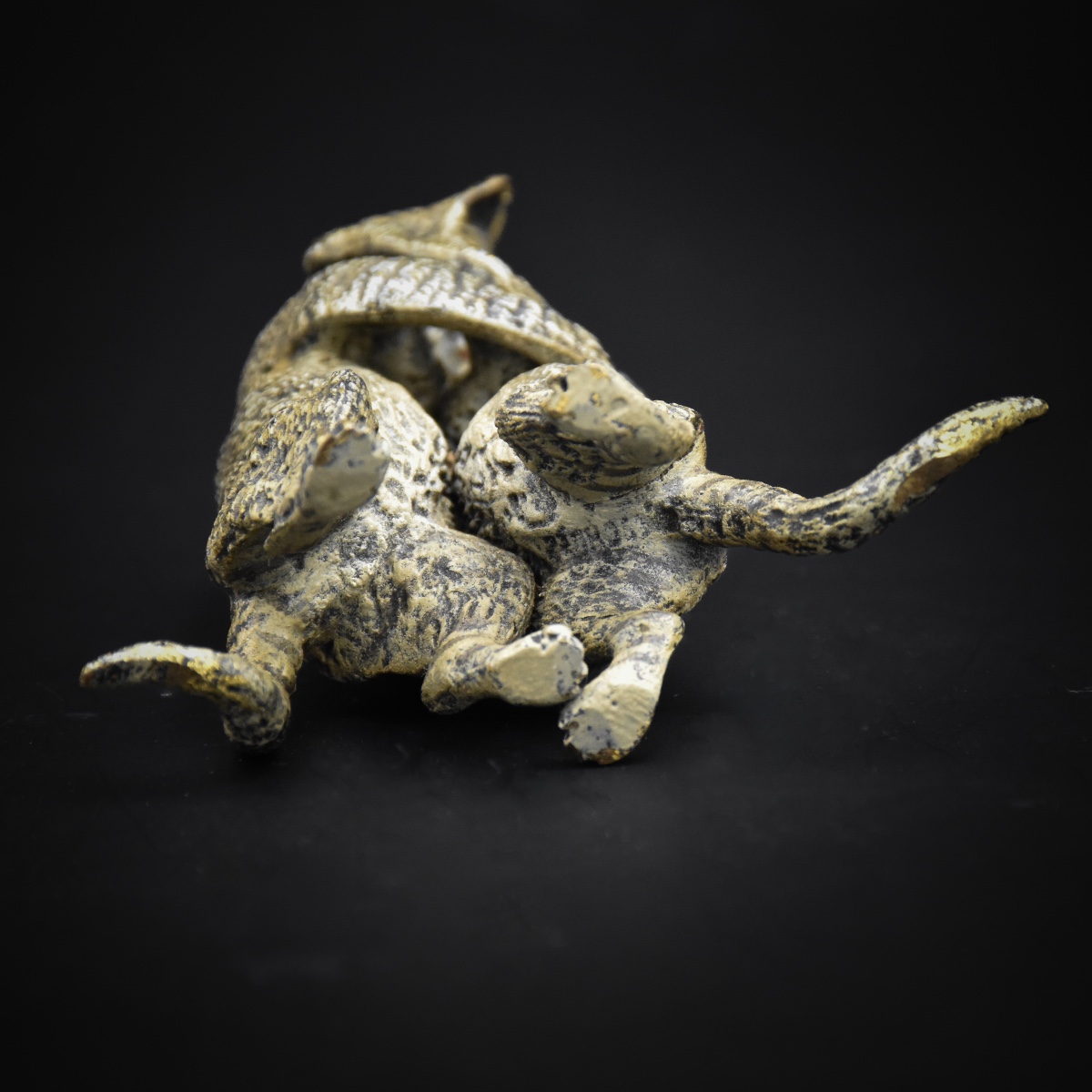 Couple de chats amoureux - Bronze de Vienne, fin XIXe siècle-photo-3
