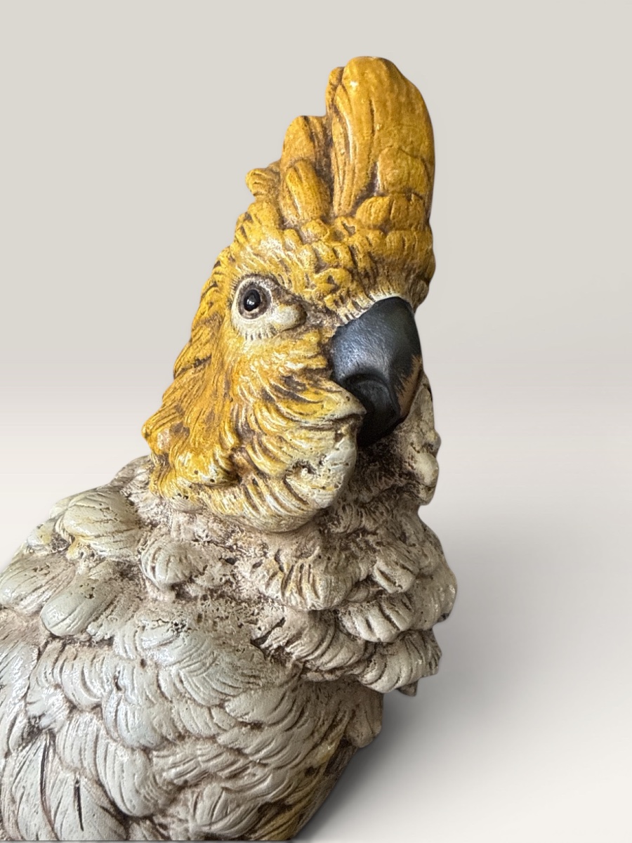 Cockatoo - Vienna Bronze, Late 19th Century, Atelier Bergmann-photo-2