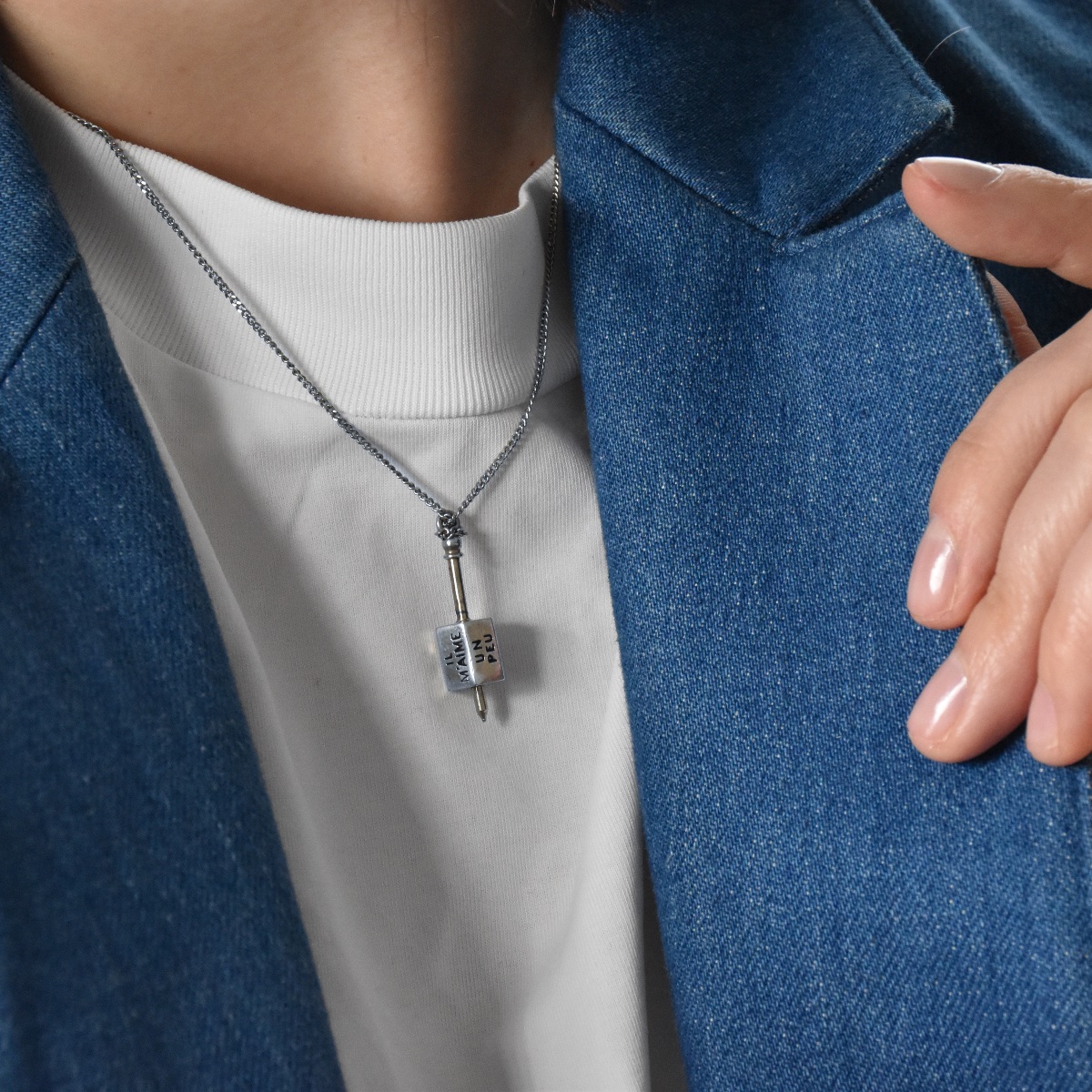 Toupie de sentiment / Spinner en argent « Il m'aime, un peu, beaucoup » – France, XIXème siècle-photo-4