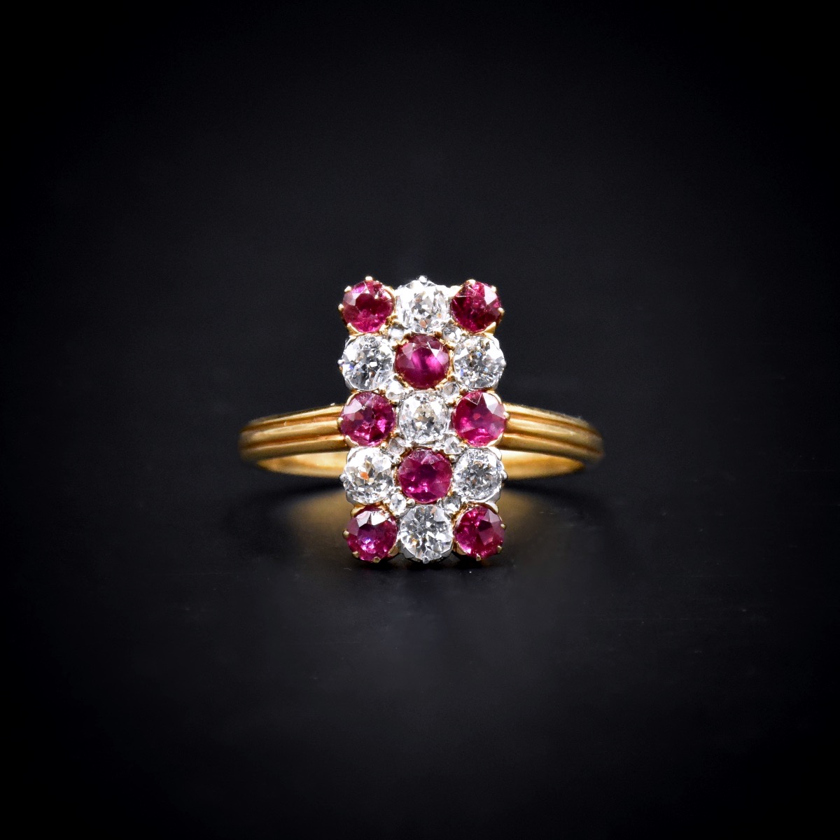 Ruby And Diamond Ring - French Craftsmanship, Circa 1900