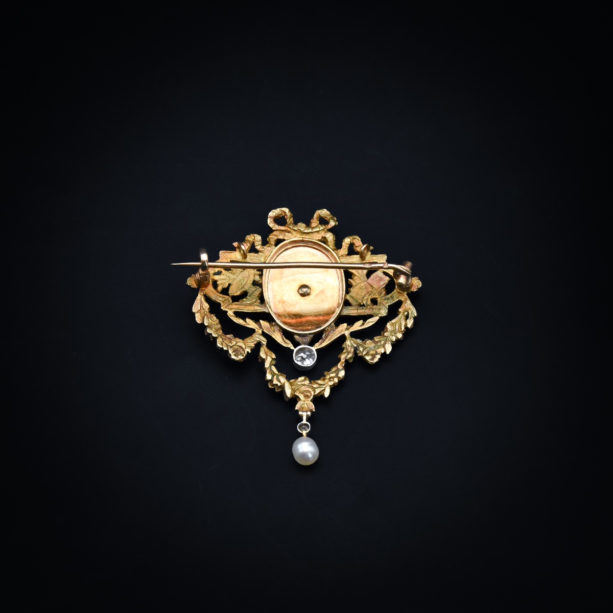 Broche-pendentif aux attributs des Arts - Gautrait pour la Maison Vever-photo-2