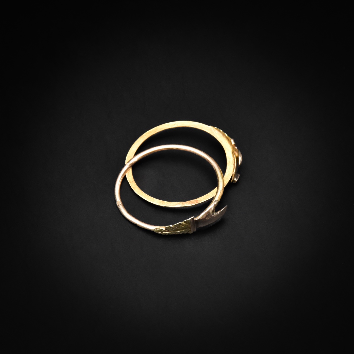 Bague « Fede » / Bague de foi en or rose et or vert 18 carats – Travail français, fin XIXe-photo-6