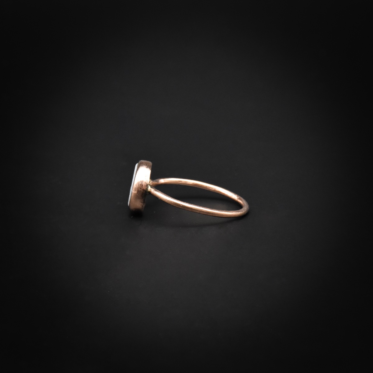 Bague intaille romaine au lion - Ier/IIe siècle-photo-1