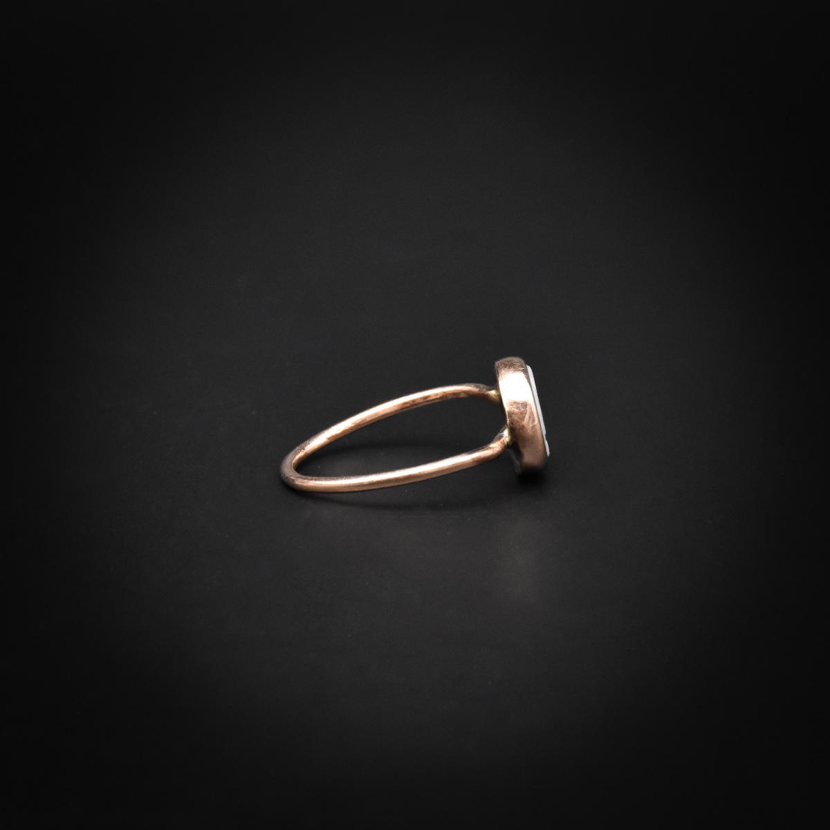 Bague intaille romaine au lion - Ier/IIe siècle-photo-2