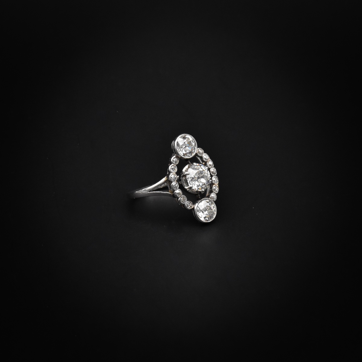 Platinum And Diamond Ring - Circa 1910-photo-4