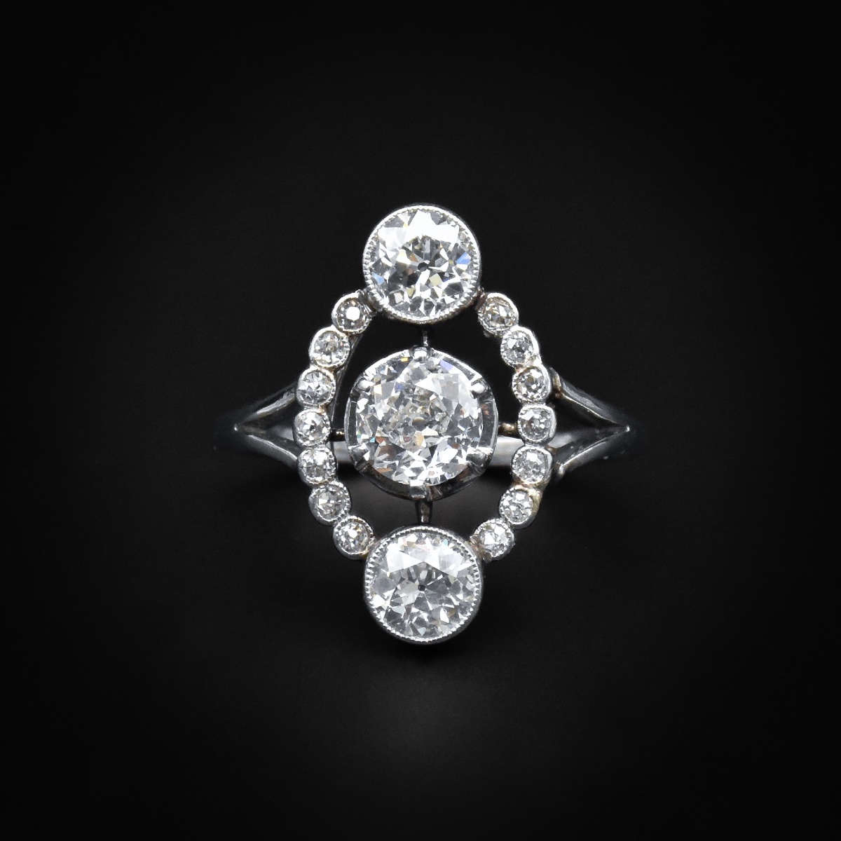 Platinum And Diamond Ring - Circa 1910-photo-3