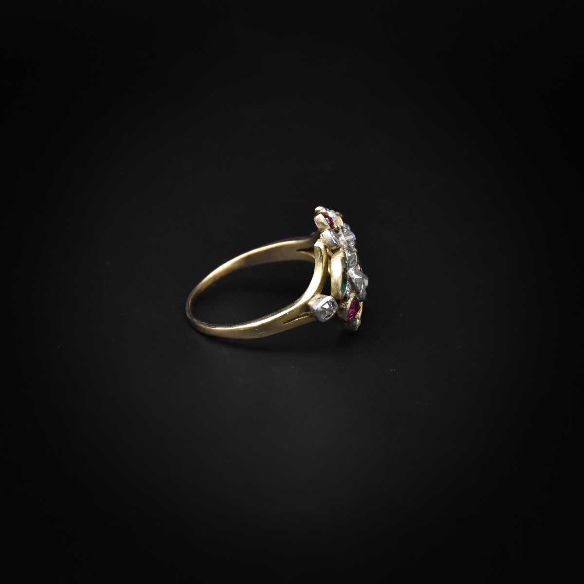 Giardinetti Ring With Diamonds, Rubies, Emeralds, And Sapphires – 19th Century-photo-1