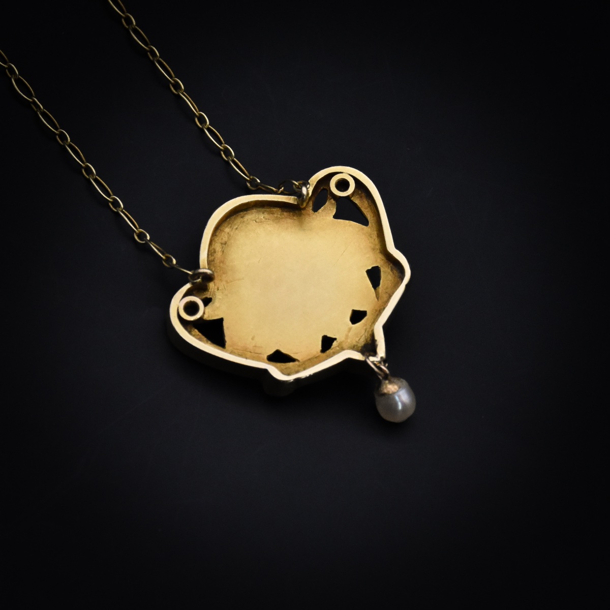 Art Nouveau Pendant Featuring A Female Figure - Lucien Janvier, Circa 1900-photo-5