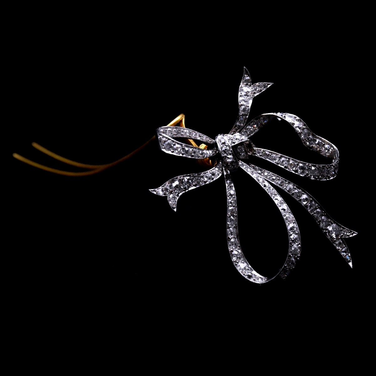Brooch That Can Be Converted Into A Hair Ornament, Diamond Bow - Maison Noury, Circa 1890–1900-photo-3