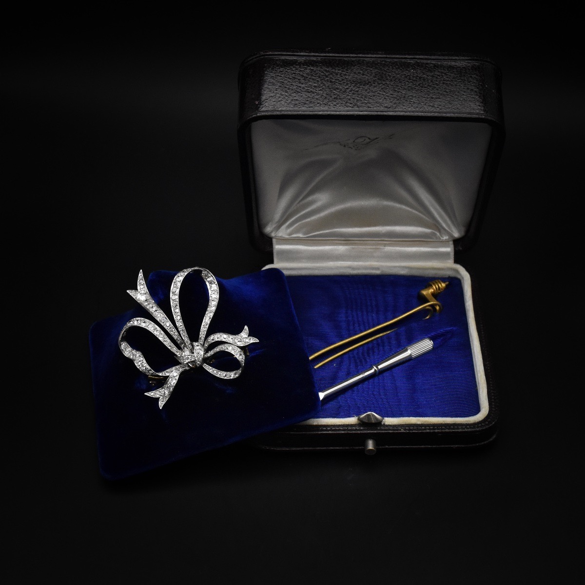Brooch That Can Be Converted Into A Hair Ornament, Diamond Bow - Maison Noury, Circa 1890–1900-photo-4