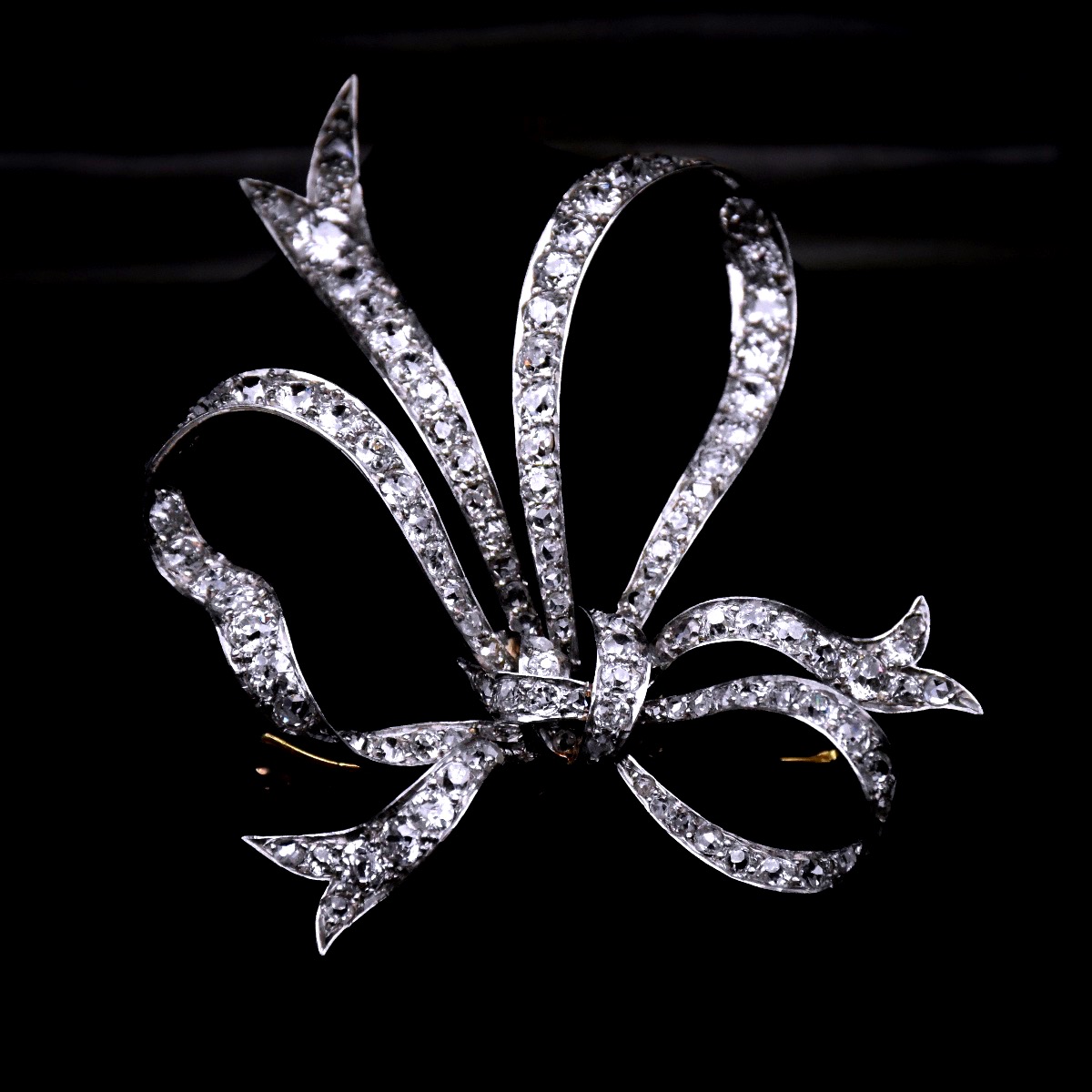 Brooch That Can Be Converted Into A Hair Ornament, Diamond Bow - Maison Noury, Circa 1890–1900-photo-1