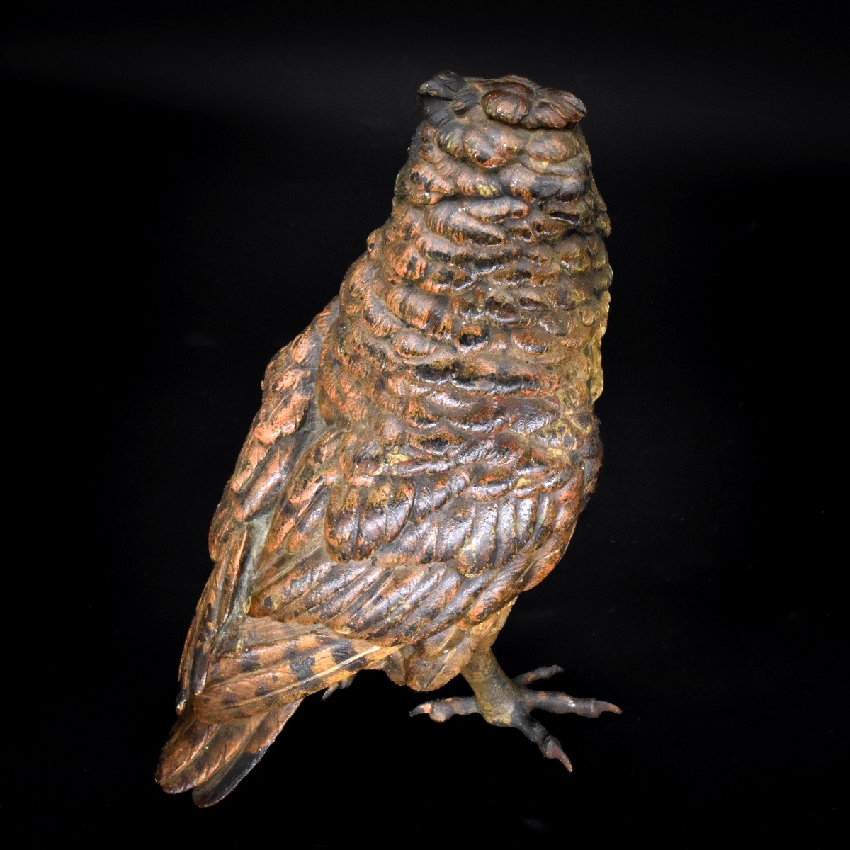 Hibou - Bronze de Vienne, fin du XIXe siècle-photo-4