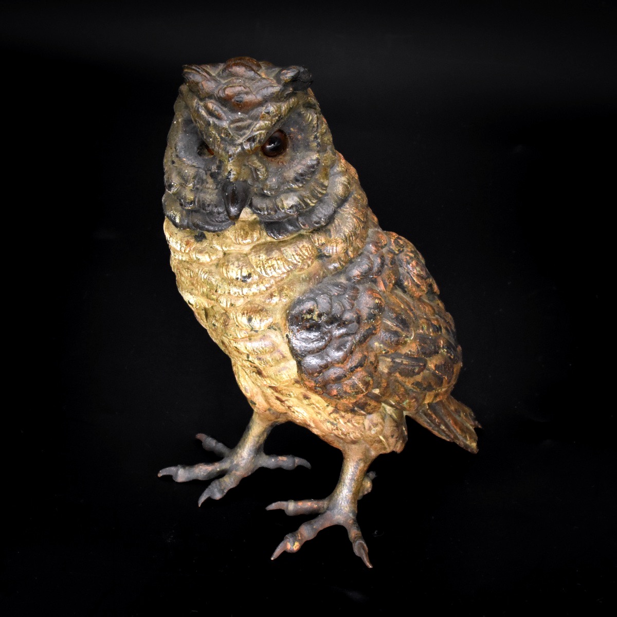Hibou - Bronze de Vienne, fin du XIXe siècle-photo-5