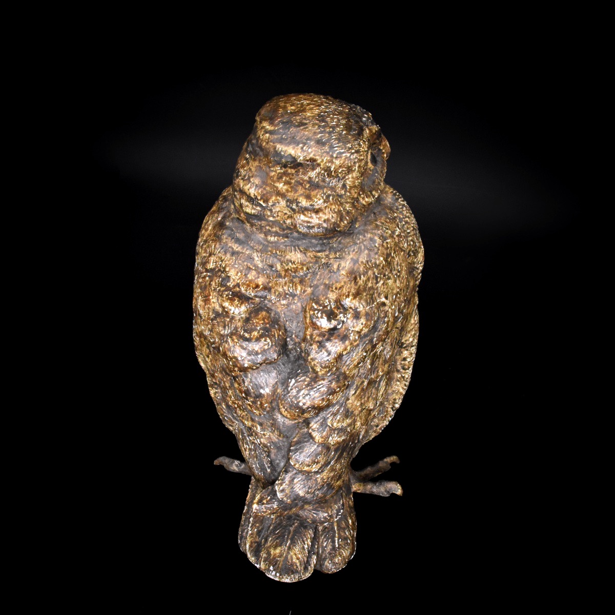 Chouette - Bronze de Vienne, Bergmann, fin du XIXe siècle-photo-4