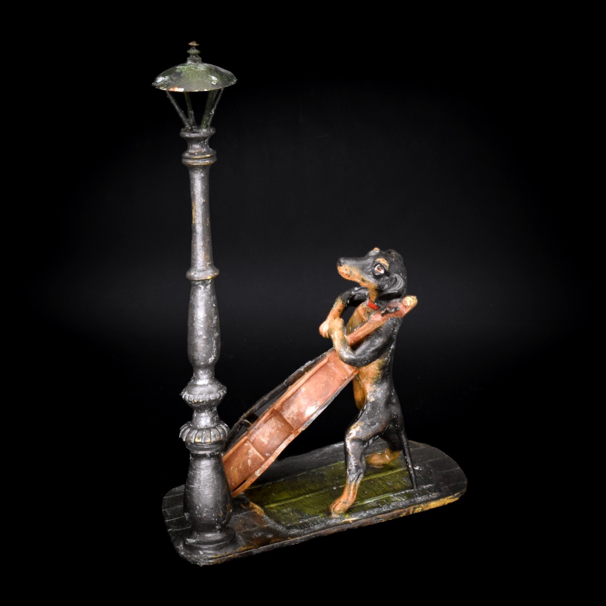 Large Dachshund With A Double Bass – Viennese Bronze, Bergmann, Circa 1900-photo-4