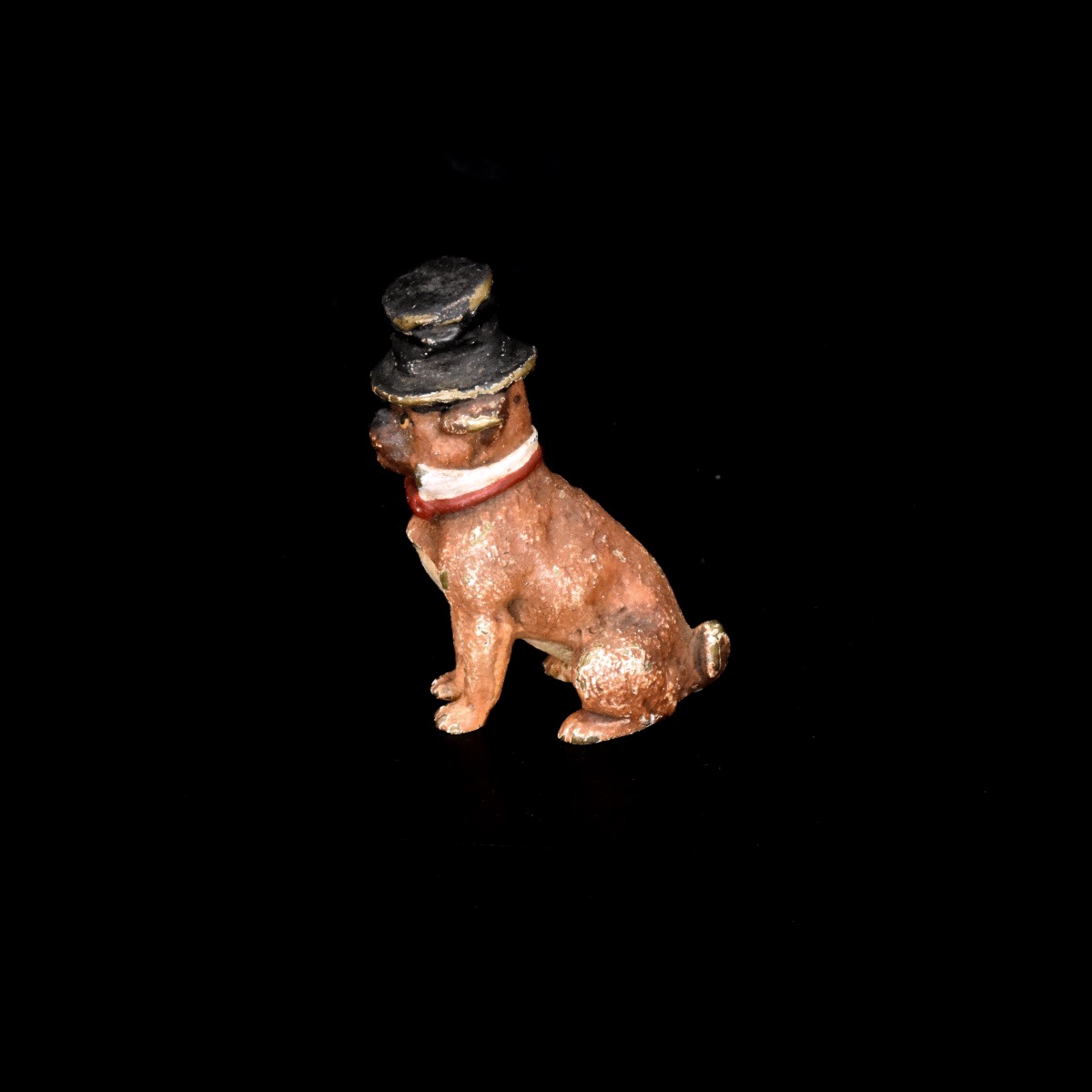 Bouledogue fumant le cigare - Bronze de Vienne, début XXe siècle-photo-1