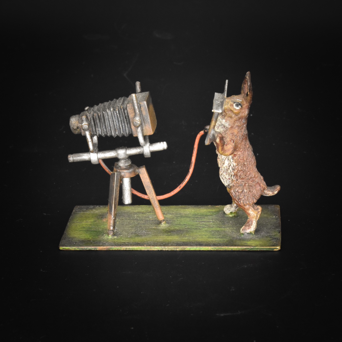 Photographer Rabbit - Viennese Bronze, Bergmann, Circa 1900-photo-1