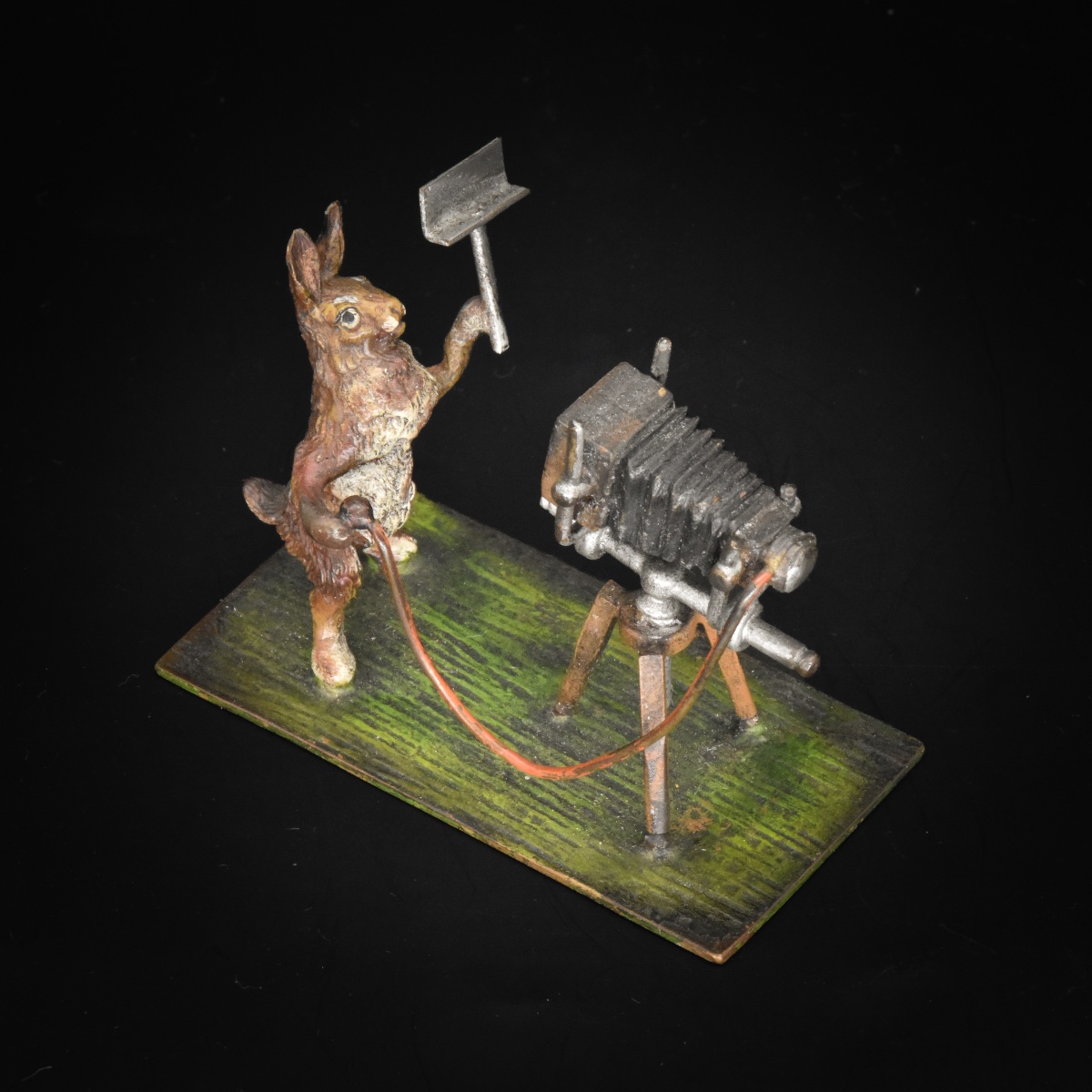 Photographer Rabbit - Viennese Bronze, Bergmann, Circa 1900-photo-3